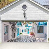 Aperturee - Aperturee Summer Sunshine Leisure Town Garage Door Banner